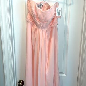 Strapless Full Skirt Bridesmaid Dress